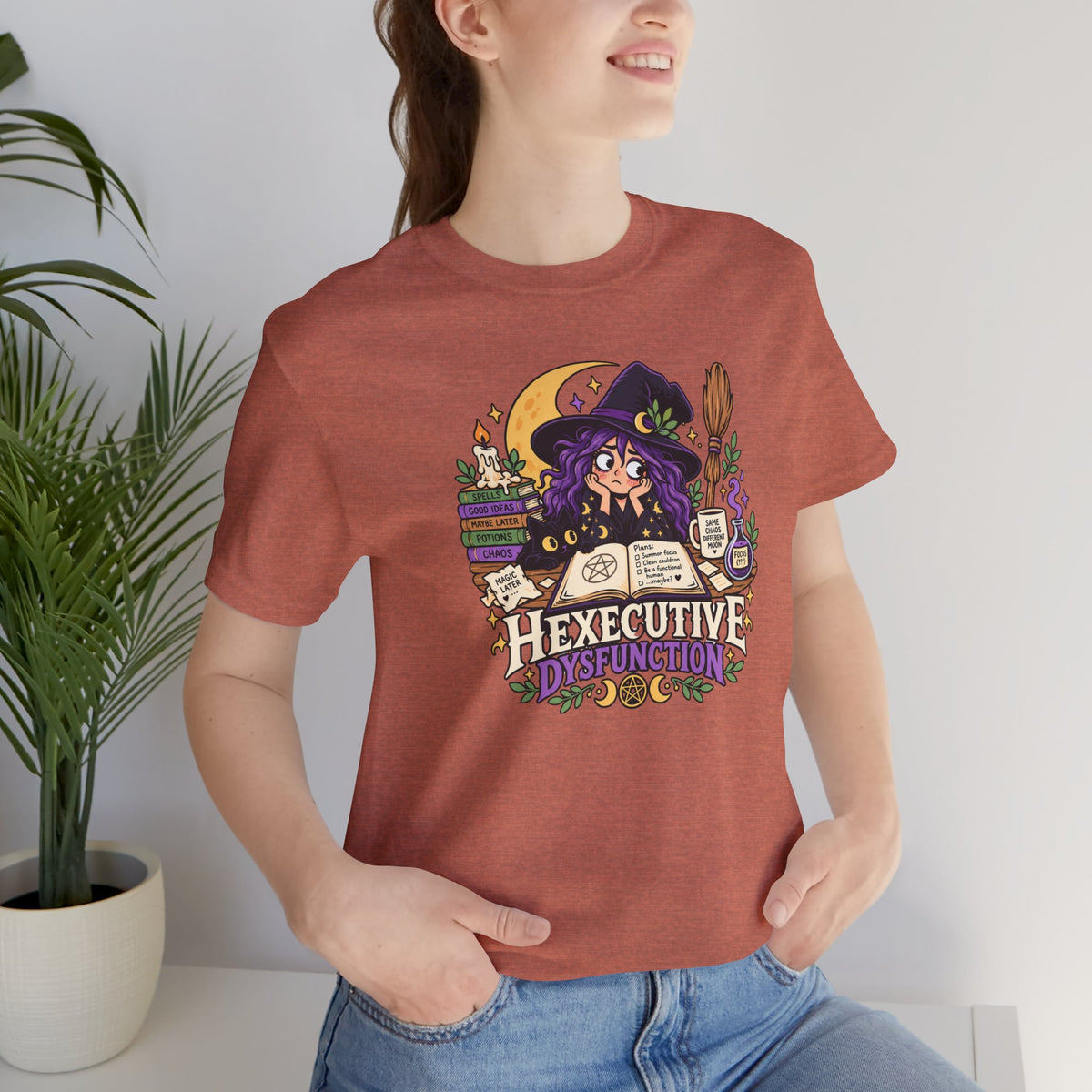 Hexecutive Dysfunction T-Shirt - Funny Witchy ADHD Humor Tee
