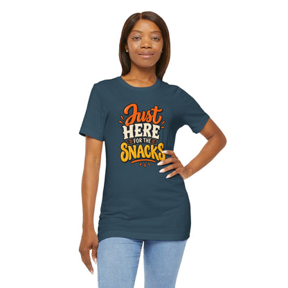 Just Here for the Snacks T-Shirt – Funny Halloween Foodie Tee