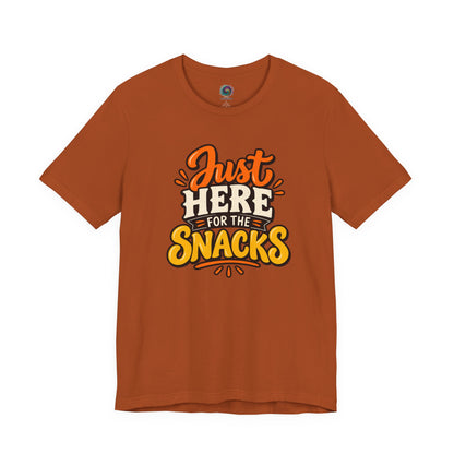 Just Here for the Snacks T-Shirt – Funny Halloween Foodie Tee
