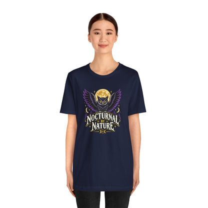 Nocturnal by Nature T-Shirt – Moonlit Owl Graphic Tee