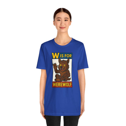 W Is for Werewolf T-Shirt – Cute Werewolf Shirt from Monster Alphabet
