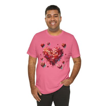 Impressionistic Heart T-Shirt – Artistic Valentine's Day Tee