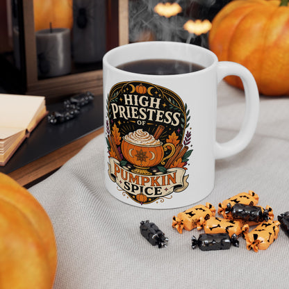High Priestess of Pumpkin Spice Mug – 11oz & 15oz Fall Cup