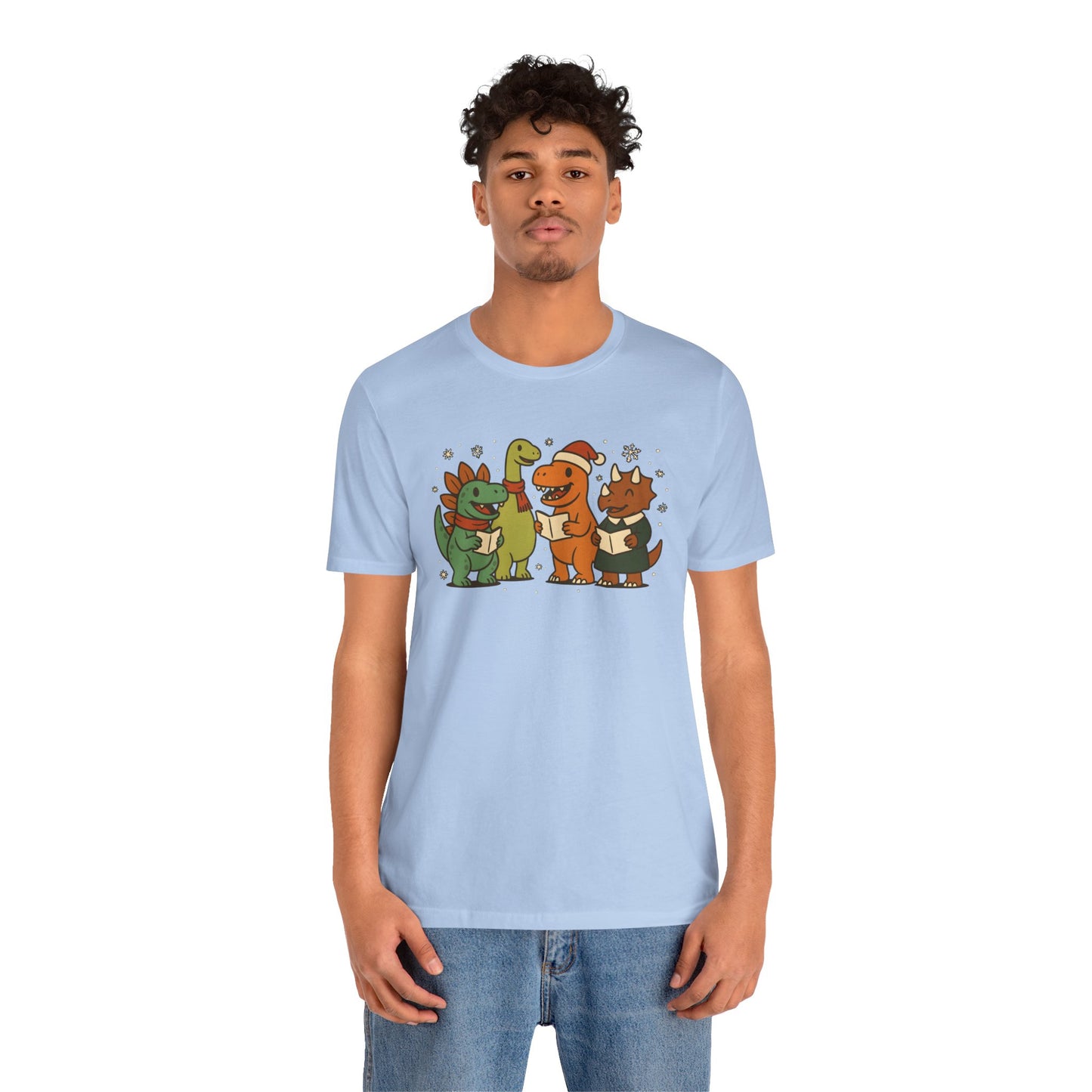 Dinosaur Carolers T-Shirt – Cute Dino Christmas Singing Tee