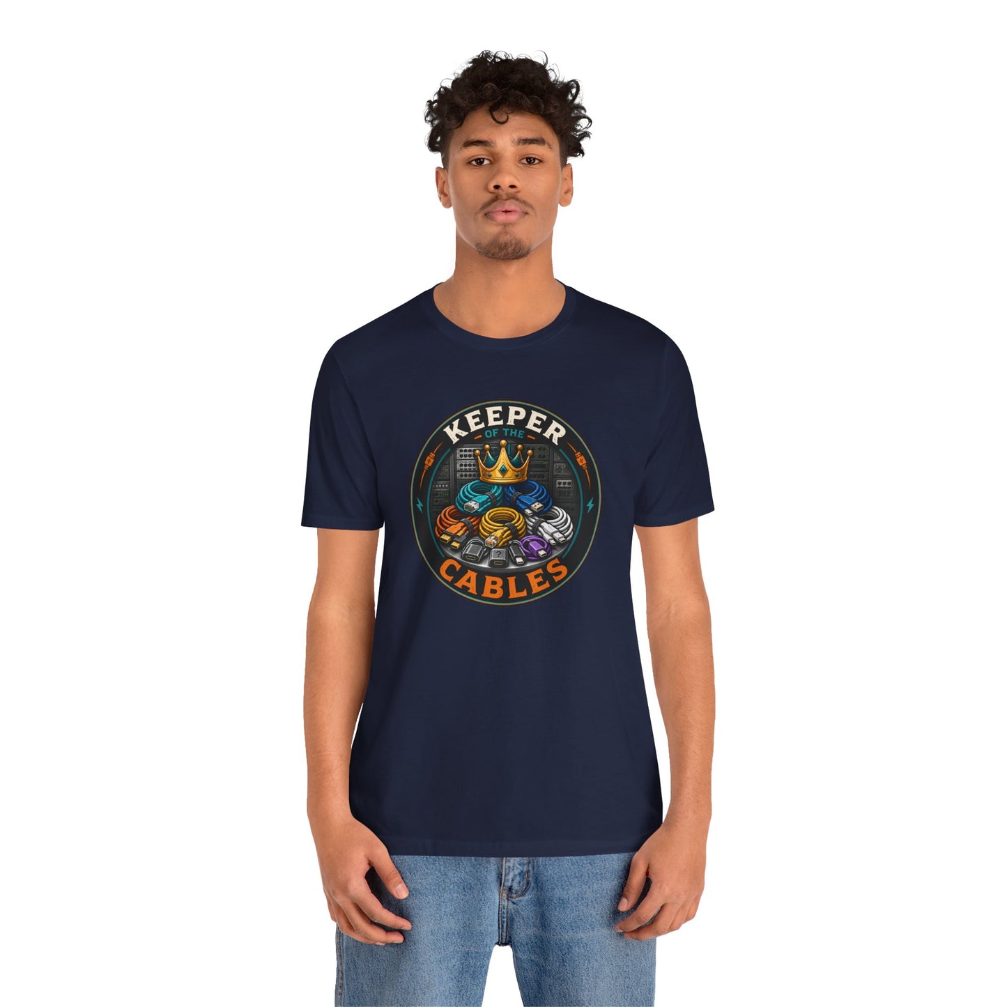 Keeper of the Cables T-Shirt – Funny Tech Dad Cable Tee