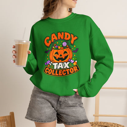 Candy Tax Collector Sweatshirt – Funny Halloween Parent Crewneck