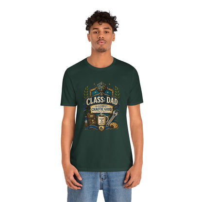 Chaotic Good Dad T-Shirt – RPG Gamer Dad Graphic Tee