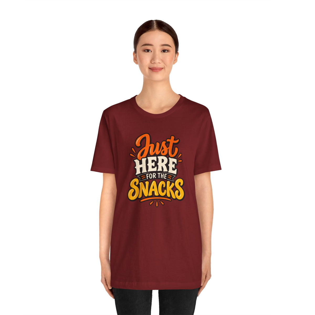 Just Here for the Snacks T-Shirt – Funny Halloween Foodie Tee