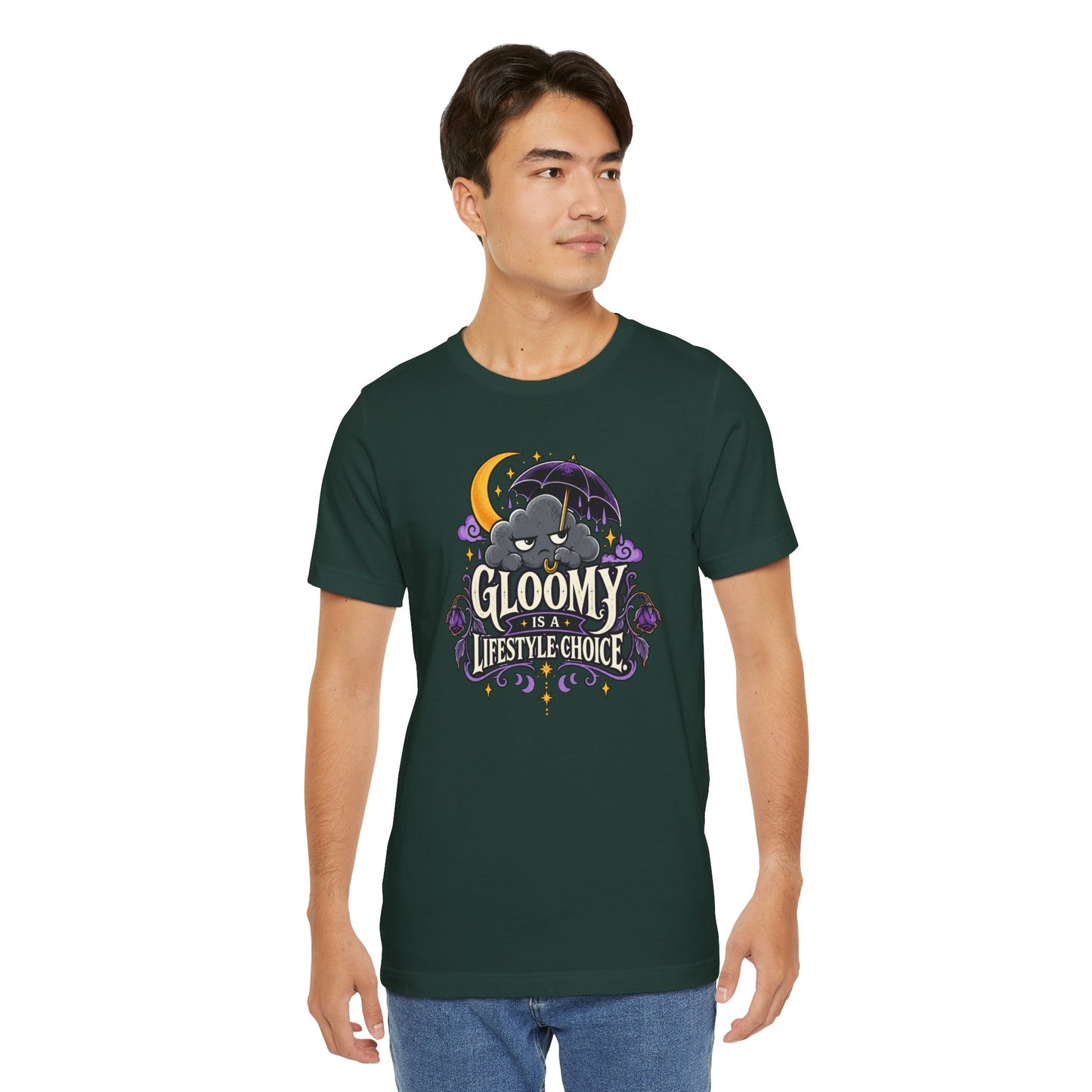 Gloomy Is a Lifestyle Choice T-Shirt – Funny Goth Halloween Tee