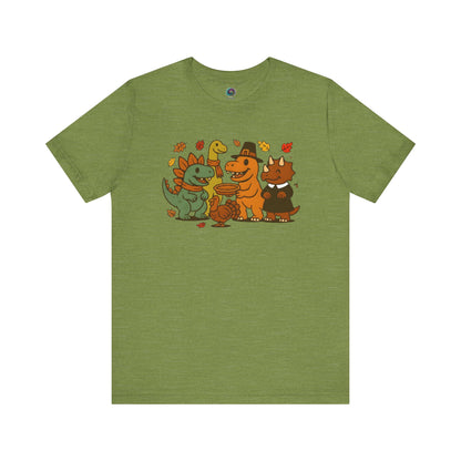 Thanksgiving Dinosaur T-Shirt – Funny Dino Thanksgiving Tee