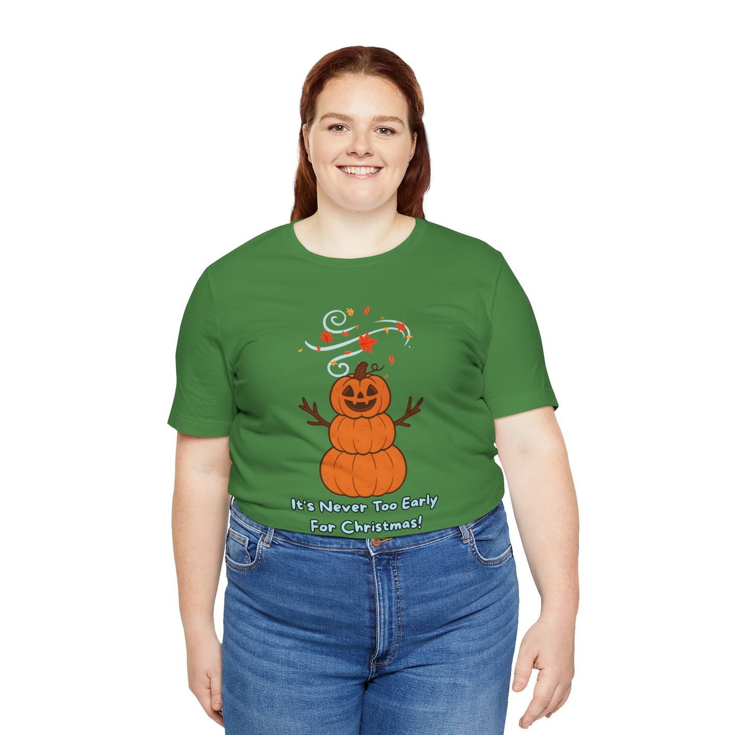 Pumpkin Snowman Shirt – Funny Halloween Christmas Mashup Tee