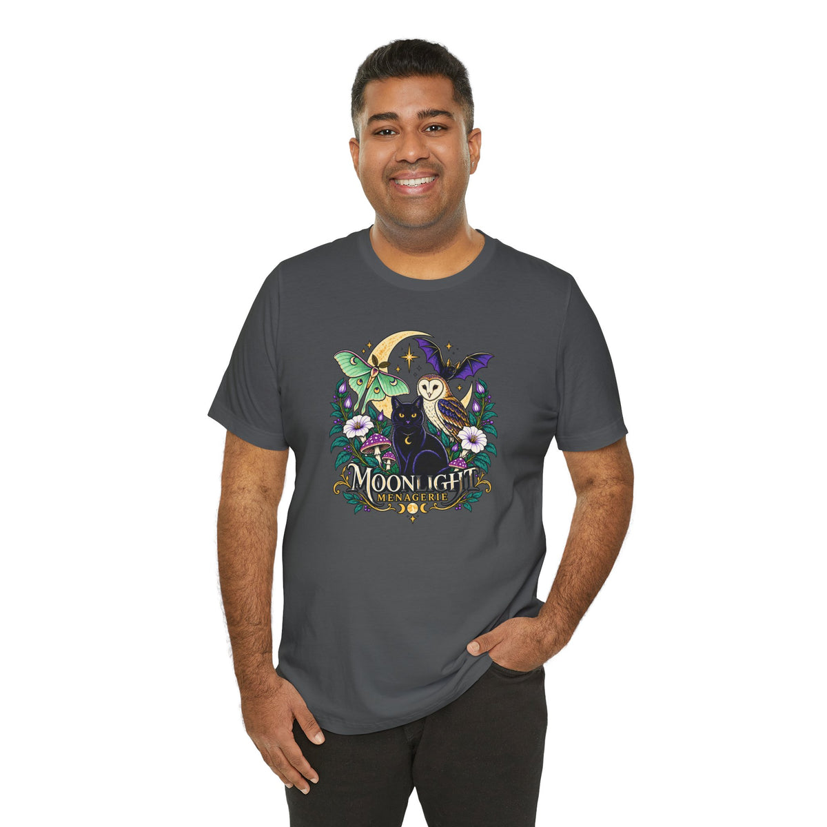 Moonlight Menagerie T-Shirt – Witchy Nocturnal Animals Tee