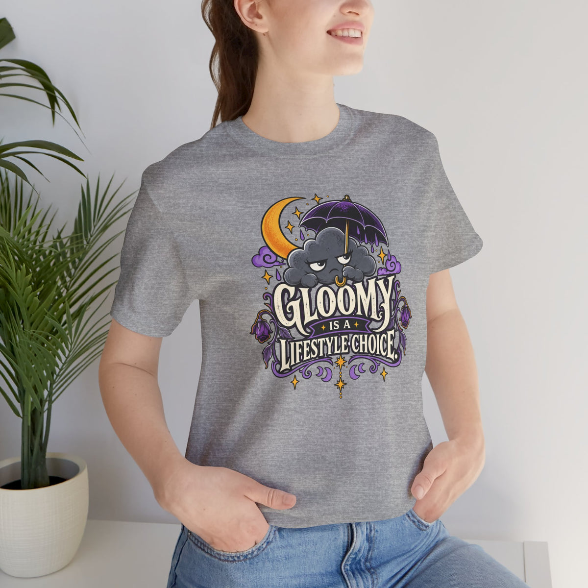 Gloomy Is a Lifestyle Choice T-Shirt – Funny Goth Halloween Tee