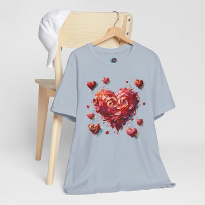 Impressionistic Heart T-Shirt – Artistic Valentine's Day Tee