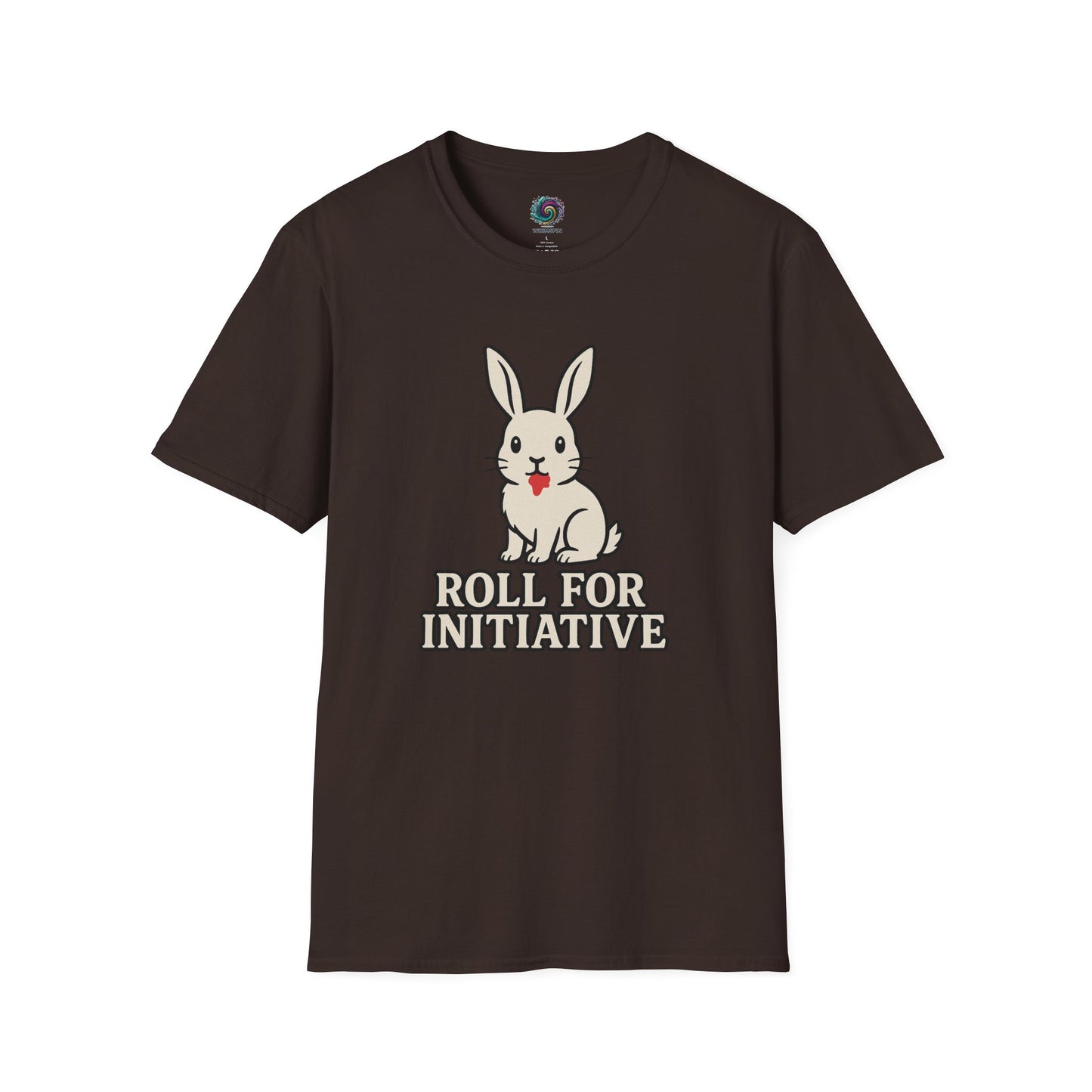 Roll for Initiative T-Shirt – Killer Bunny Humor Gaming Tee