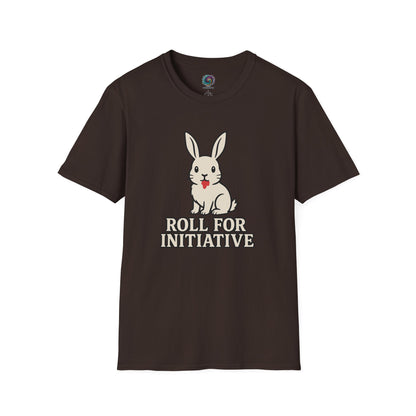 Roll for Initiative T-Shirt – Killer Bunny Humor Gaming Tee