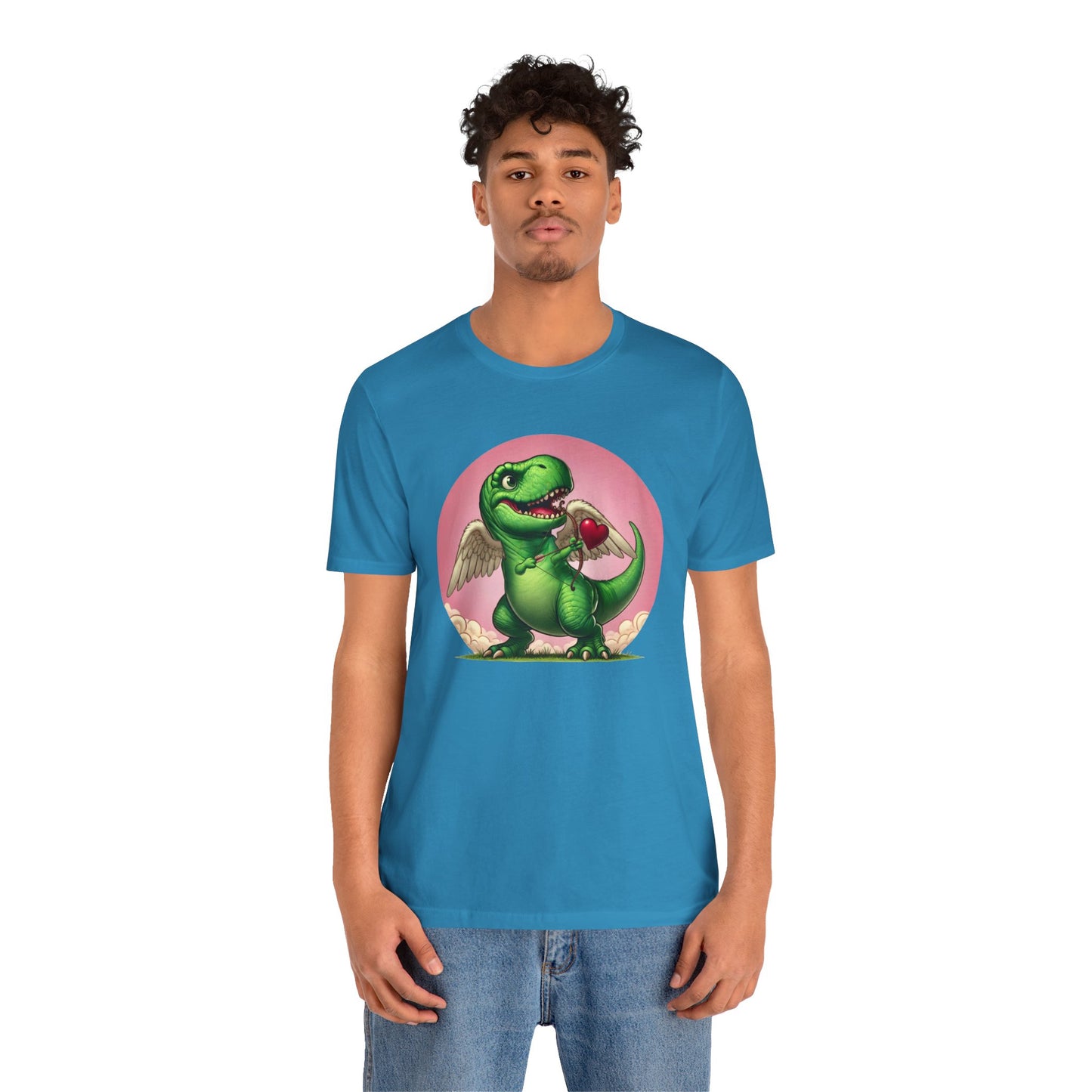 Cupidsaurus Rex T-Shirt – Funny Dinosaur Cupid Valentine’s Day Tee
