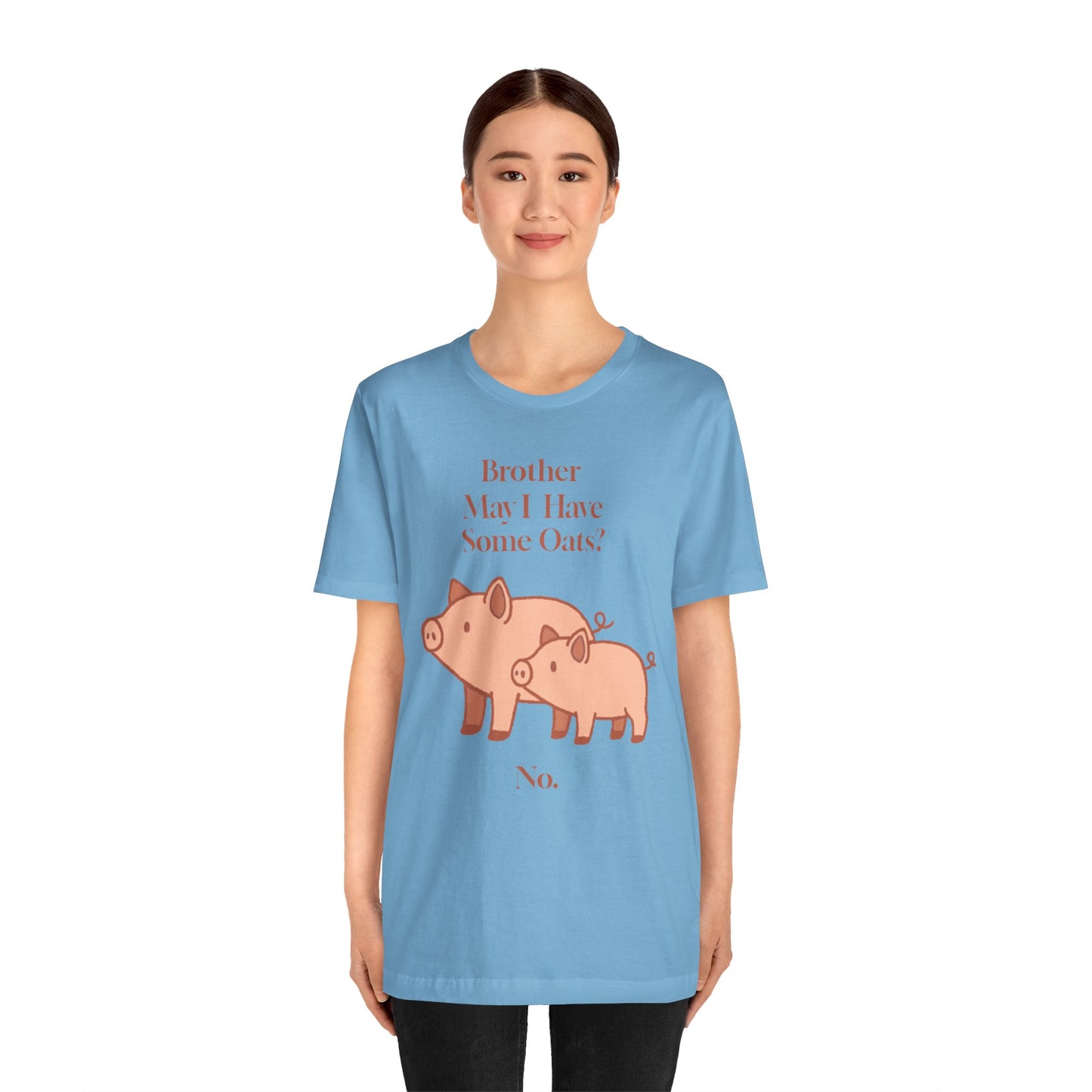 Brother May I Have Some Oats T-Shirt – Funny Viral Pig Meme Tee