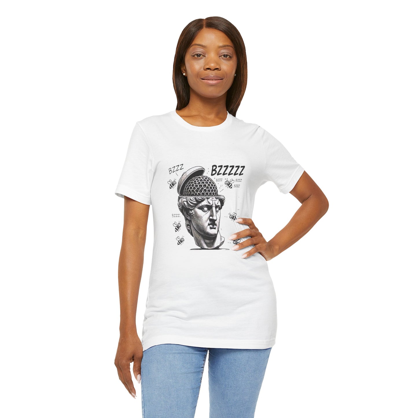 Hive Mind T-Shirt – Surreal Bee Group Think Parody Tee