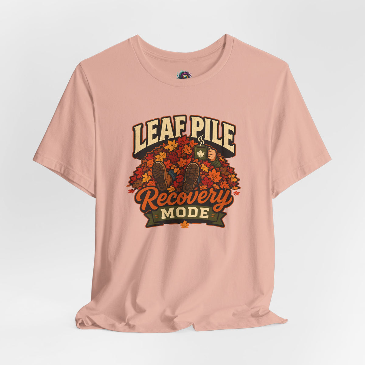 Leaf Pile Recovery Mode T-Shirt – Funny Fall Leaves Tee