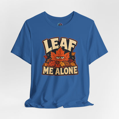 Leaf Me Alone T-Shirt – Funny Fall Introvert Leaves Tee