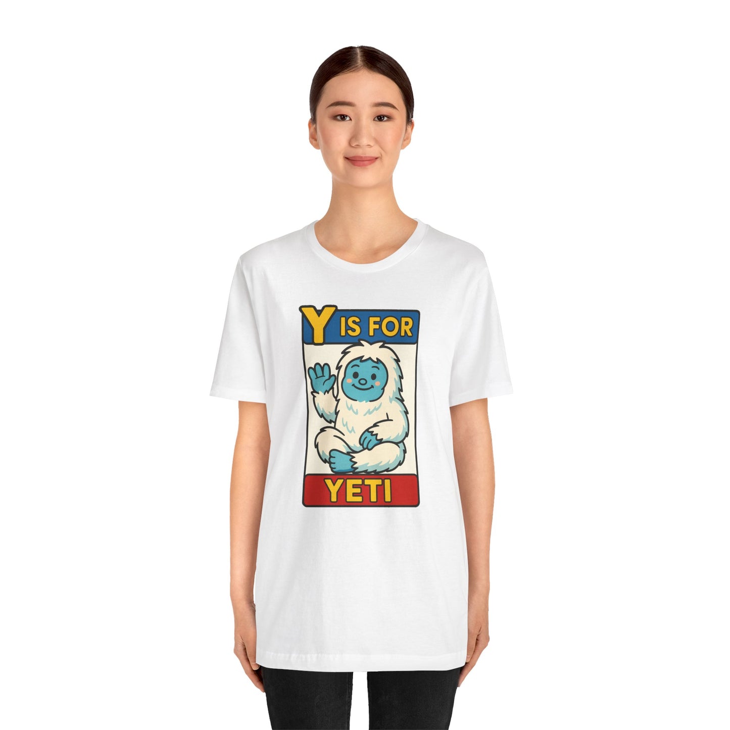 Y Is for Yeti T-Shirt – Cute Winter Monster Tee from the Monster Alphabet Series