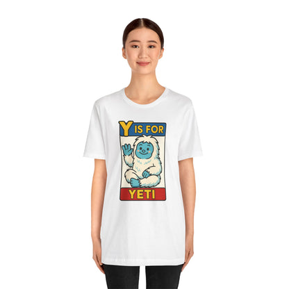 Y Is for Yeti T-Shirt – Cute Winter Monster Tee from the Monster Alphabet Series