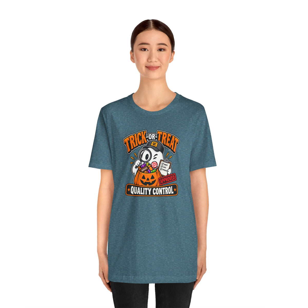 Trick-or-Treat Quality Control T-Shirt – Funny Halloween Candy Tee