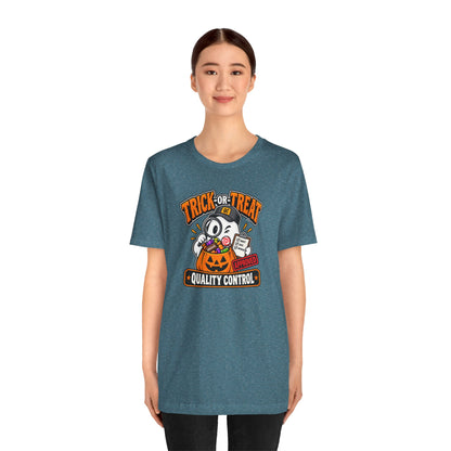 Trick-or-Treat Quality Control T-Shirt – Funny Halloween Candy Tee
