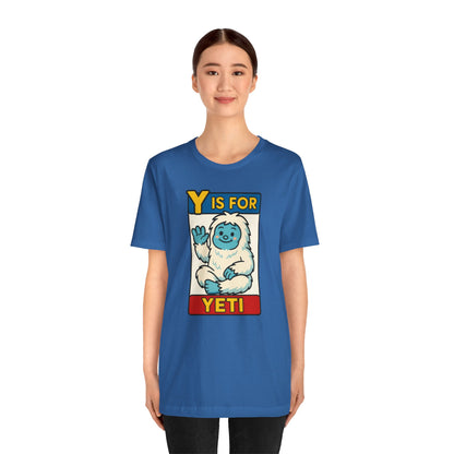 Y Is for Yeti T-Shirt – Cute Winter Monster Tee from the Monster Alphabet Series