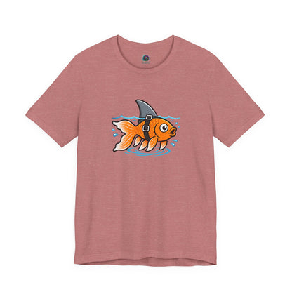 Goldfish Shark T-Shirt – Funny Fish Swimming  Graphic Tee