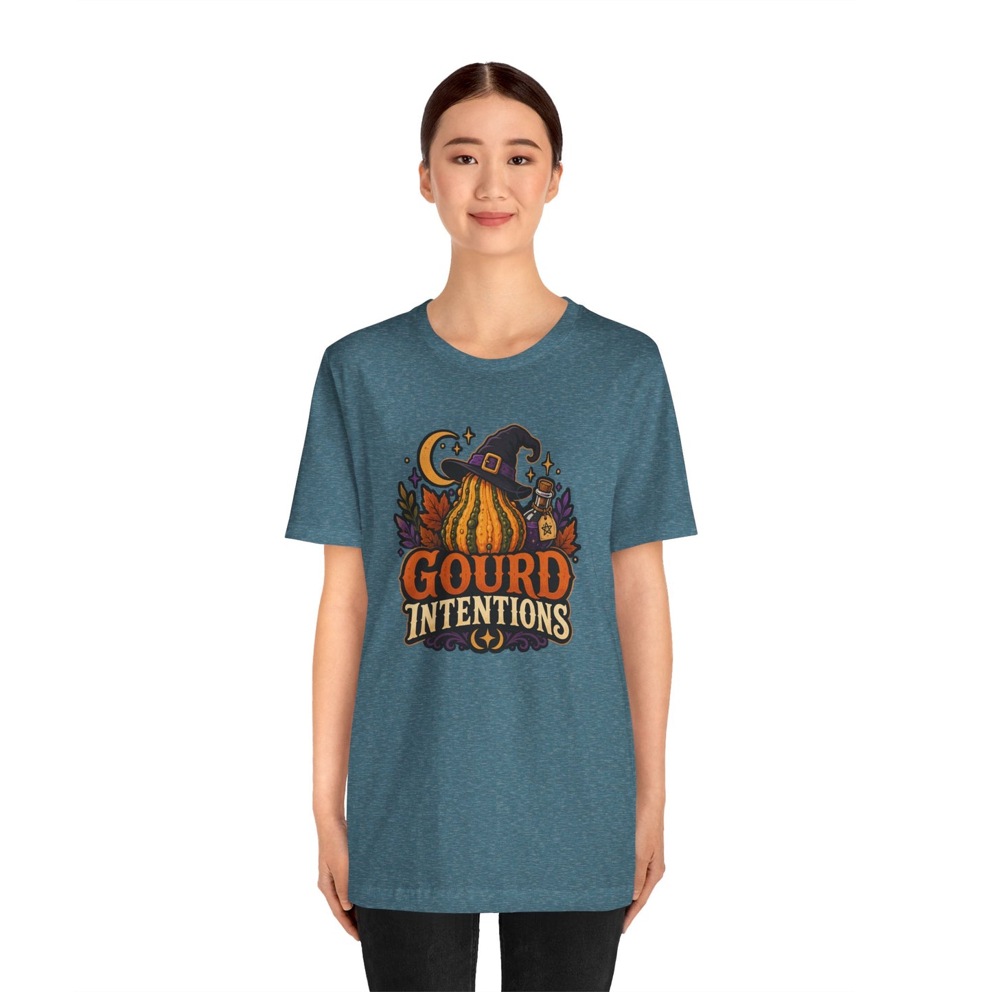 Gourd Intentions T-Shirt – Funny Witchy Fall Pumpkin Tee