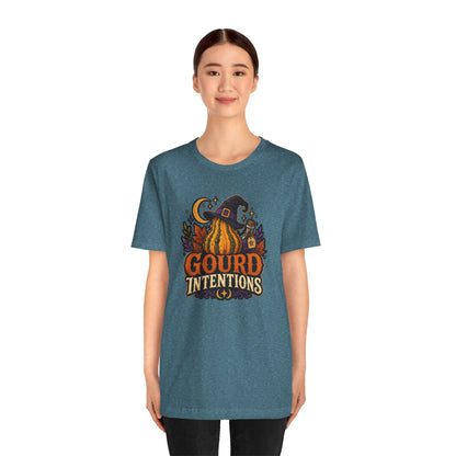 Gourd Intentions T-Shirt – Funny Witchy Fall Pumpkin Tee