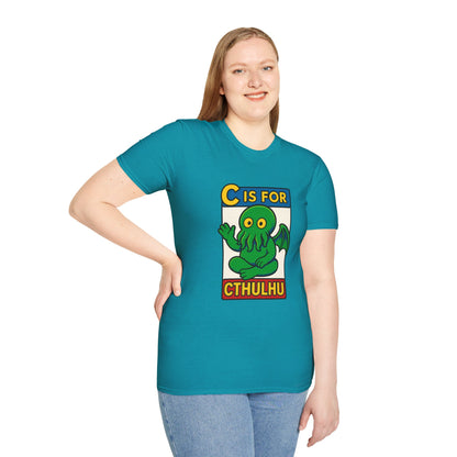 C is for Cthulhu Graphic Tee – Funny Cthulhu Shirt - WhimSpin - https://whimspin.com
