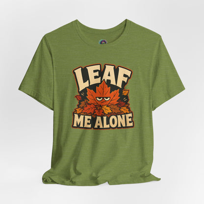 Leaf Me Alone T-Shirt – Funny Fall Introvert Leaves Tee