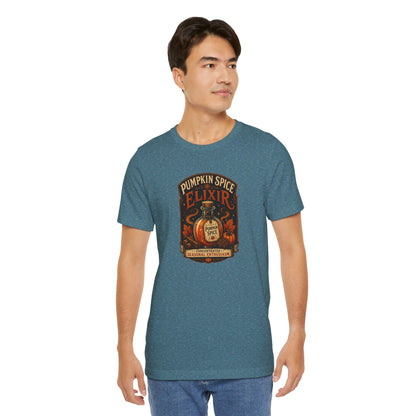 Pumpkin Spice Elixir T-Shirt – Funny Witchy Fall Coffee Tee