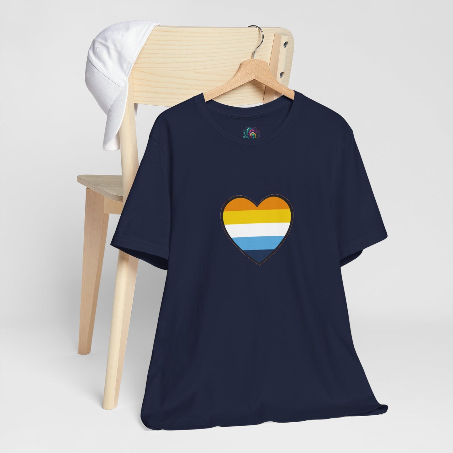 AroAce Flag Heart T-Shirt – Unisex LGBTQ+ Graphic Tee