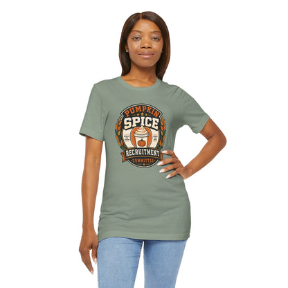 Pumpkin Spice Recruitment Committee T-Shirt – Funny Fall Tee