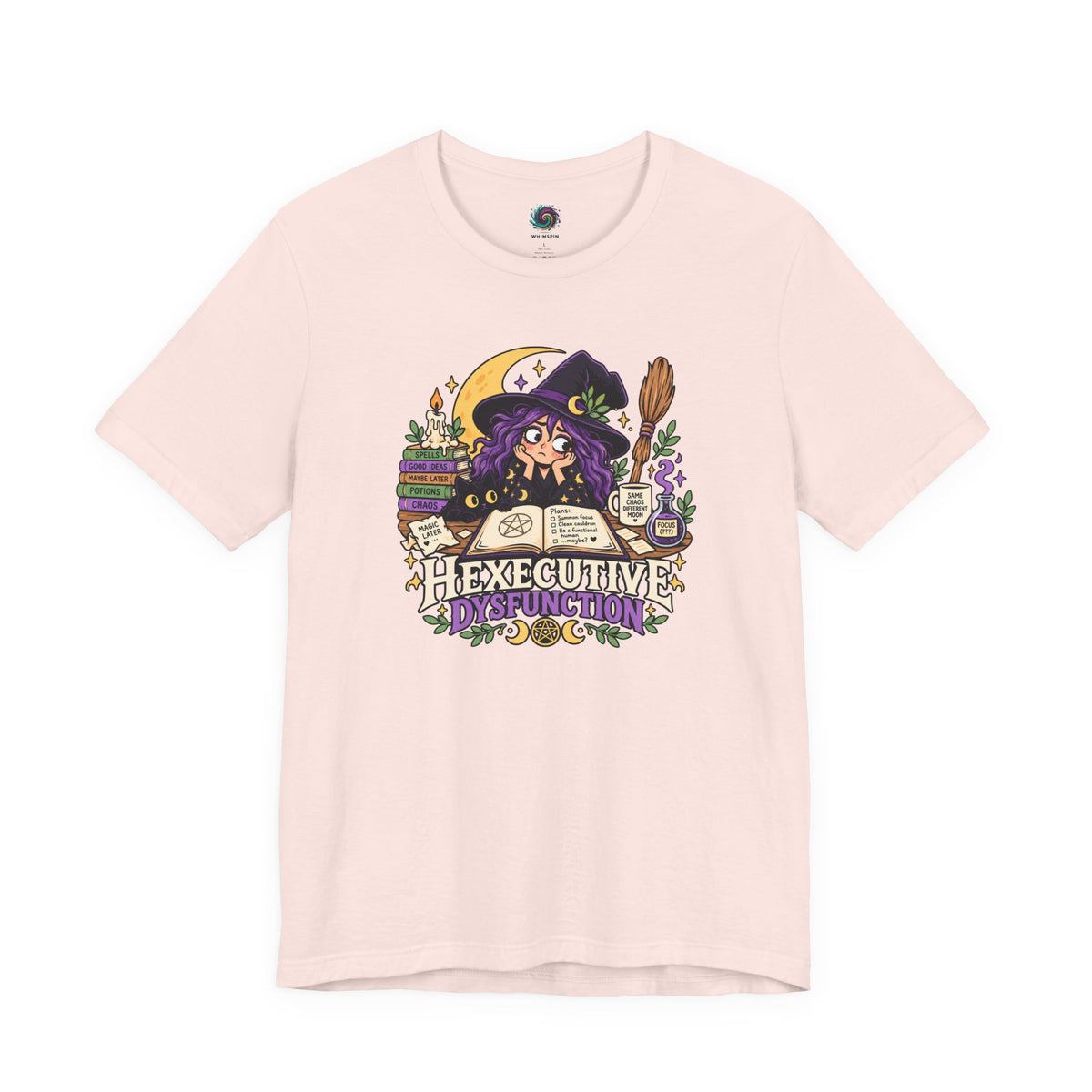 Hexecutive Dysfunction T-Shirt - Funny Witchy ADHD Humor Tee