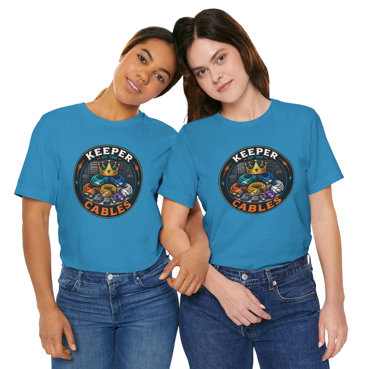 Keeper of the Cables T-Shirt – Funny Tech Dad Cable Tee