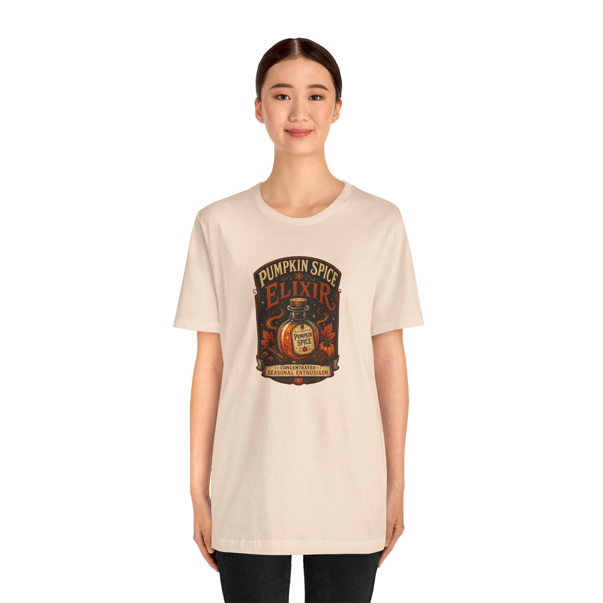 Pumpkin Spice Elixir T-Shirt – Funny Witchy Fall Coffee Tee