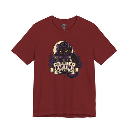 Creature of Habitual Darkness T-Shirt – Black Cat Goth Tee