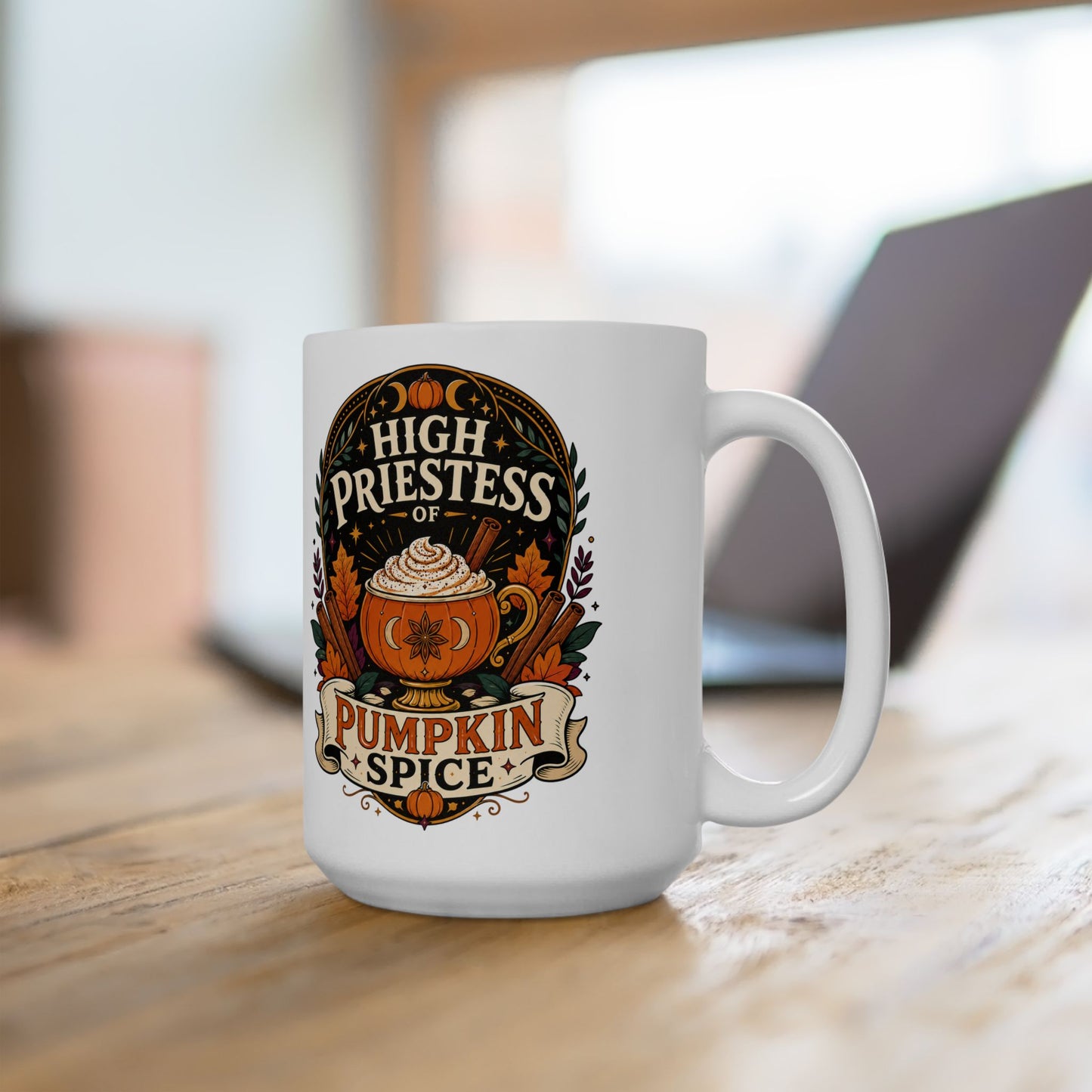 High Priestess of Pumpkin Spice Mug – 11oz & 15oz Fall Cup
