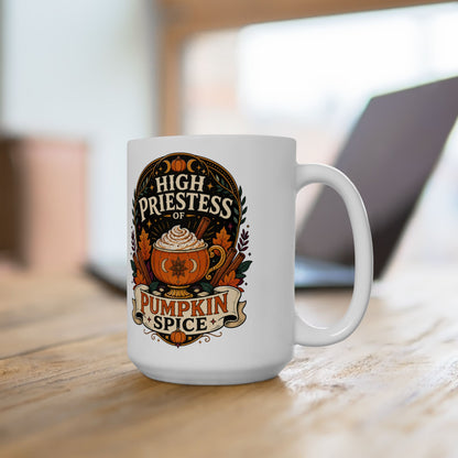 High Priestess of Pumpkin Spice Mug – 11oz & 15oz Fall Cup