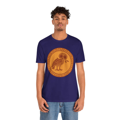 Athena’s Owl T-Shirt – Greek Mythology Bird Tee