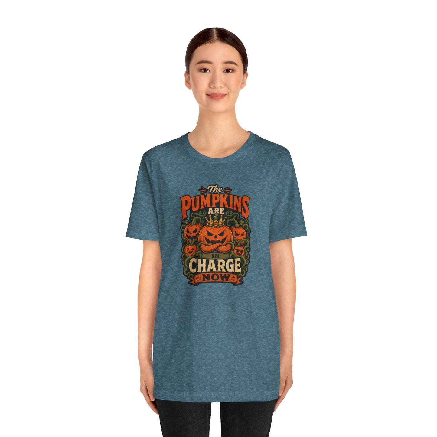 The Pumpkins Are in Charge Now T-Shirt – Funny Halloween Fall Tee
