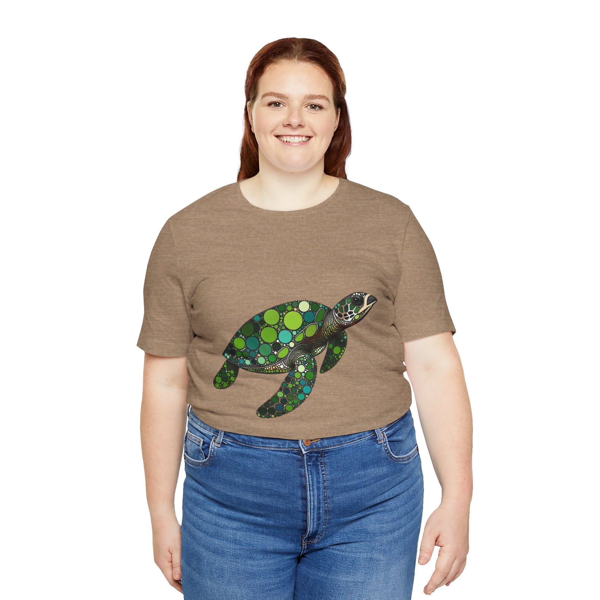 Geometric Sea Turtle T-Shirt – Eco Ocean Vibes Graphic Tee - WhimSpin - https://whimspin.com