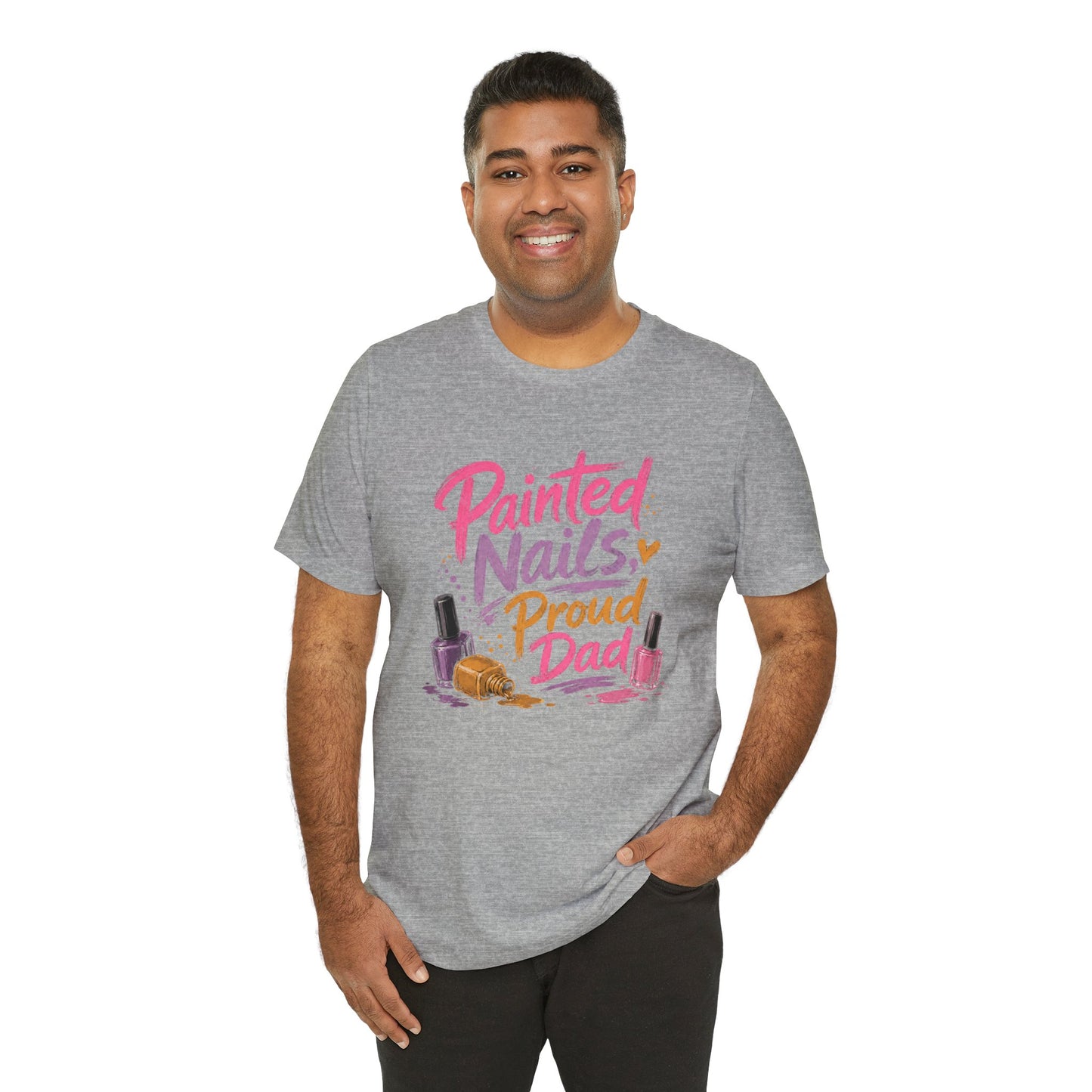 Painted Nails Proud Dad T-Shirt – Girl Dad Father’s Day Tee
