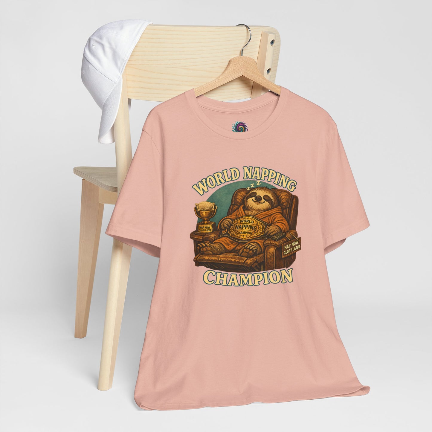 World Napping Champion T-Shirt – Funny Sloth Nap Tee
