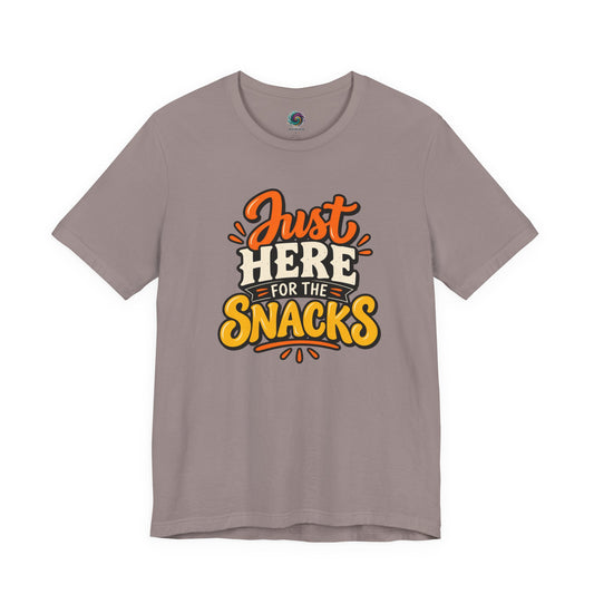 Just Here for the Snacks T-Shirt – Funny Halloween Foodie Tee